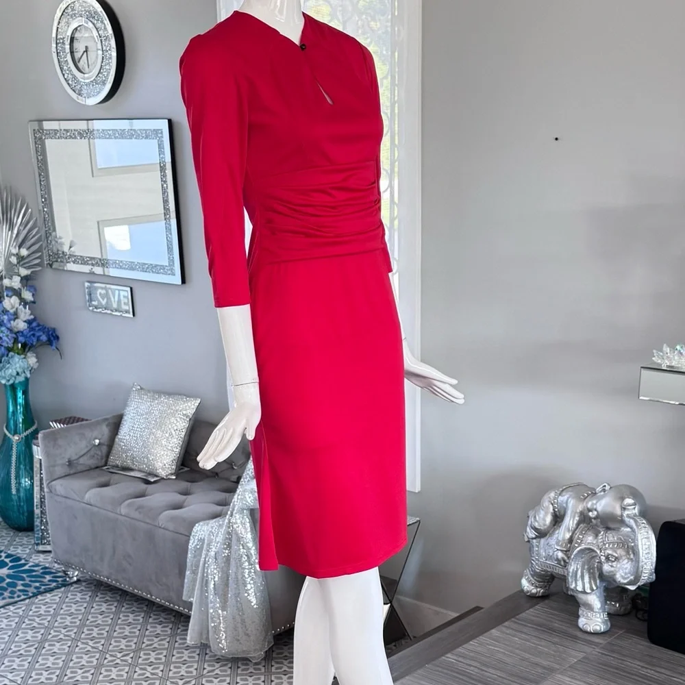 NWOT ❤️ Elegant Red Women's Dress - Picture 10 of 16